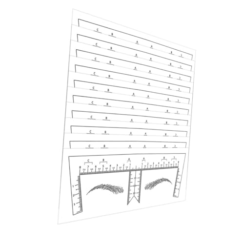 FRCOLOR 10 Stück Teiliges Augenbrauen Lineal Marker Hilfsmittel zum Zeichnen und Messen von Augenbrauen Design und Framing FRCOLOR 10 Stück Teiliges Augenbrauen Lineal Marker Hilfsmittel zum Zeichnen und Messen von Augenbrauen Design und Framing von FRCOLOR