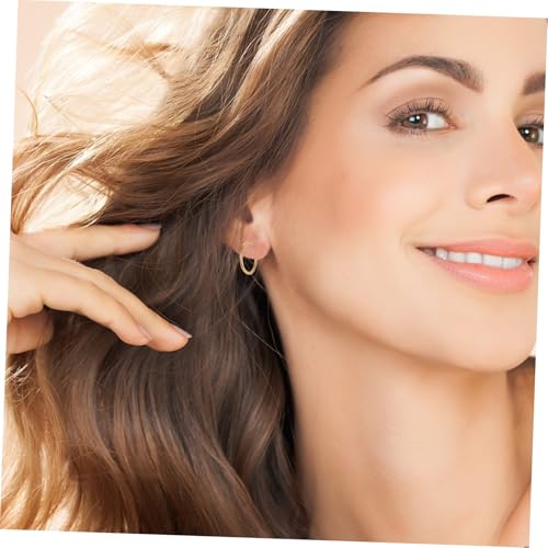 FRCOLOR 10 Stück Teiliges Edelstahl Nasenringe Damen Farbige Runde Nasenring Hoops Dekorativer Hautfreundlicher Schmuck für Frauen und Mädchen von FRCOLOR