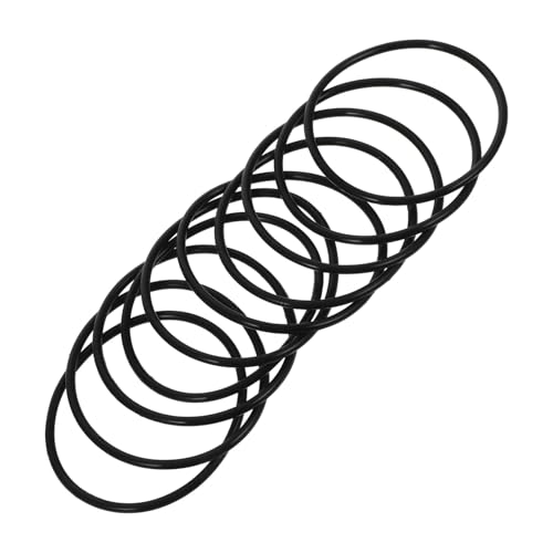 FRCOLOR 10 Stück Teiliges Elastisches Silikonarmband Dehnbare Hautfreundliche Armbänder in Schwarz Vielseitig Verwendbar als Hand Haarband Robust Wiederverwendbar für Partys und Geschenke von FRCOLOR