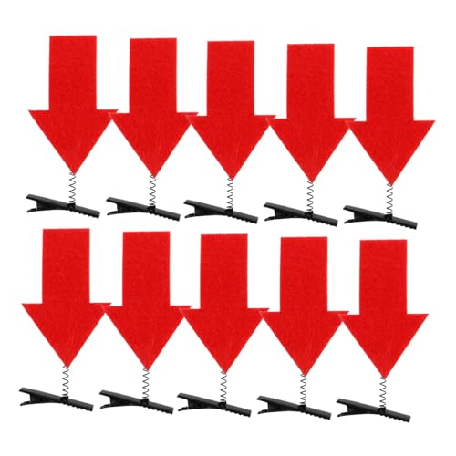 FRCOLOR 10 Stück Teiliges Rote Spitzen Haarspangen Langlebige und Sichere Haarschmuck Dekoration für Mädchen Vielseitig Einsetzbar für Partys Fotoshootings und Verschiedene Frisuren von FRCOLOR