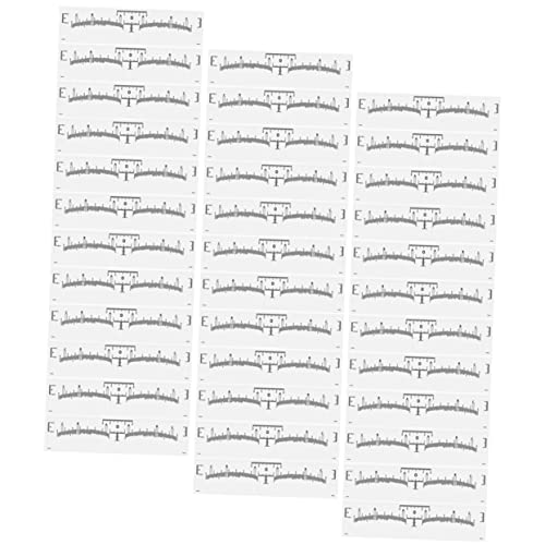 FRCOLOR 100 Stück Augenbrauen Lineal Sticker Einweg Messwerkzeug für Microblading Augenbrauen Makeup Praktische Schablonen für Präzise Augenbrauenmarkierung und Gestaltung von FRCOLOR