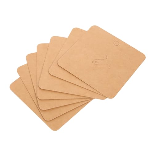 FRCOLOR 100 Stück Kraftpapier Schmuck Display Karten Broschen Ohrstecker Halsketten Halter Vielseitig Einsetzbar für Schmuckpräsentation von FRCOLOR