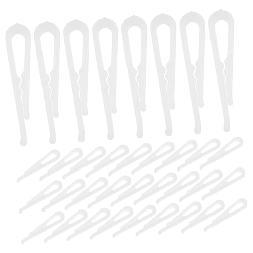 FRCOLOR 100 Stück Robuste Krokodilklemmen für Kleidung Fixierclips Vielseitig für Hemden Hosen Röcke und Socken in Klassischem Weiß zur Sicheren Befestigung und Ordnung von Kleidung von FRCOLOR