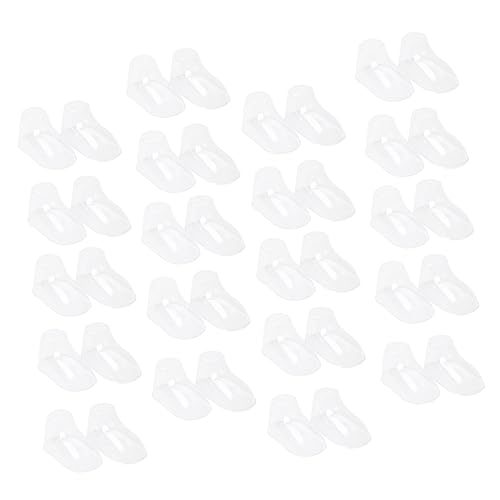 FRCOLOR 100 Stück Transparente Kunststoff Schuhspanner Babysocken Displayständer Stabile Schuhformer Praktischer Halter für Junge Mädchen Schuhe Formstabil und Langlebig von FRCOLOR