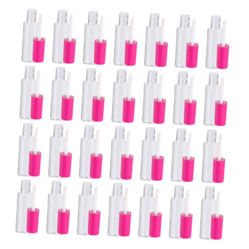 FRCOLOR 100 Stück Transparente Lipgloss Flaschen 8 Ml Lippenbehälter Wiederverwendbare Selbstgemacht Kosmetikflaschen Mit Abdeckung Für Damen Und Mädchen Für Reisen Und Make up von FRCOLOR