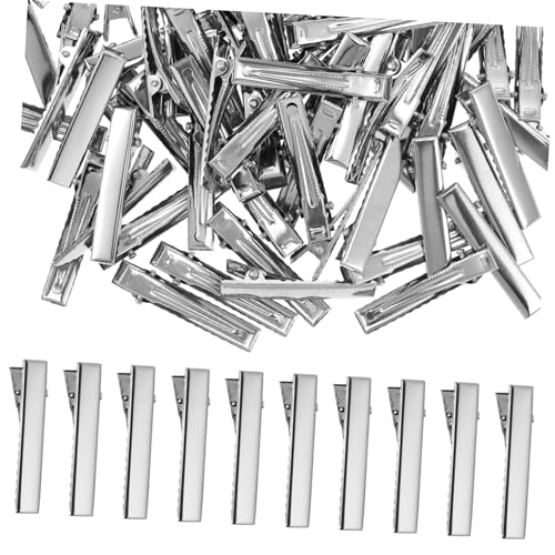 FRCOLOR 100 Stück 4cm Alligator Haarspangen Entenbarrette Für Selbstgemacht Haarschmuck Flache Haarklammern Für Kinder Und Frauen von FRCOLOR