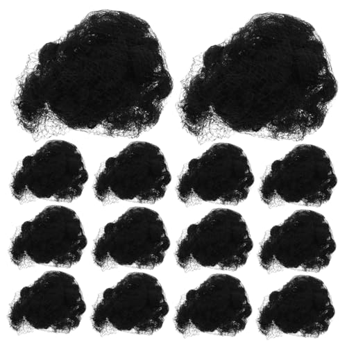 FRCOLOR 100stücke Schwarze Haarnetze Unsichtbare Haarknotennetze Für Frauen Elastisches Randnetz Zum Haarwickeln Netz Haarnetz Für Professionelles Styling von FRCOLOR
