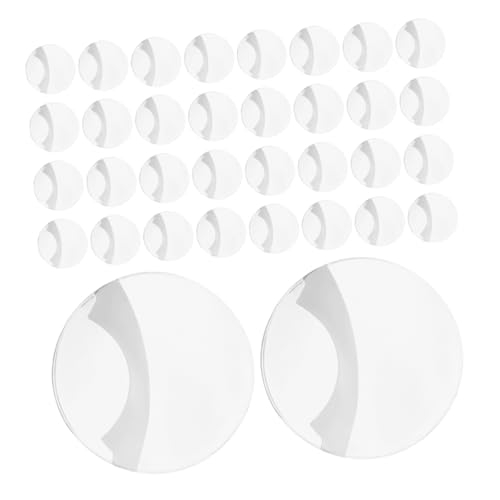 FRCOLOR 100stücke Transparente Runde Badge-abdeckung Kratzfester Schutz Für Anime-anstecker Durchsichtige Badge-schutzhülle Pin-badge-abdeckung Runde Badge-abdeckung Transparente von FRCOLOR