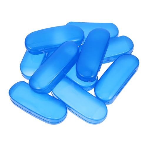 FRCOLOR 10St Brillen brillenablage Brillenbox für Brillen brillenständer brillenhalter hartes sonnenbrillenetui Organizer zur Brillenaufbewahrung pp Blue von FRCOLOR