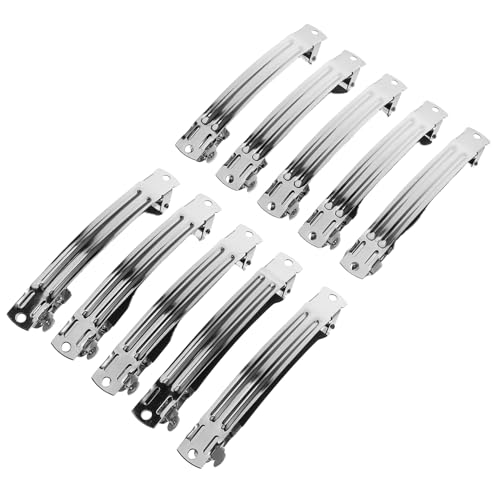 FRCOLOR 10St Federklammer-Haarnadel Haarzubehör Haarclips Haarschmuck Zubehör Haarspangen für Damen Brillengestell Brille Haarspangen basteln Haarspangen für Mädchen Metall von FRCOLOR