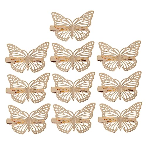 FRCOLOR 10stücke Goldene Legierung Haarspangen Im Schmetterlingsdesign Dekorative Haarnadeln Für Mädchen Für Hochzeiten Partys Und Besondere Anlässe von FRCOLOR