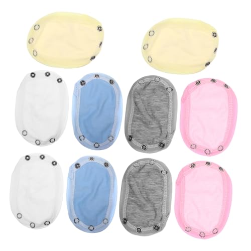 FRCOLOR 10stücke Body-verlängerung Mit Druckknöpfen Aus Baumwolle Doppellagig Für Wärme Sitzend Einfach Zu Reinigen Tragen Für Junge Mädchen Und Kleinkinder von FRCOLOR