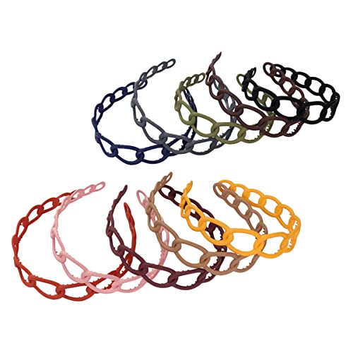 FRCOLOR 10stücke Teiliges Breiter Haarschmuck Für Matte Haarreifen Verschiedenen Farben Für Besondere Anlässe Und Alltag von FRCOLOR