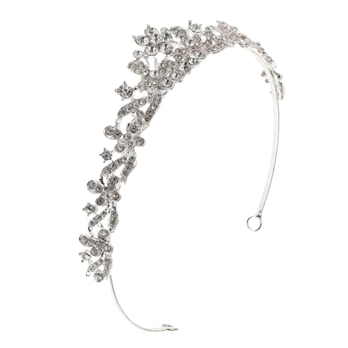 FRCOLOR 10St Tiara-Kopfschmuck Hochzeit Brautkopfschmuck Hochzeitskrone Festzug Perlenkönigin wedding hair accessories brauthaatschmuck elegantes Stirnband Haarband aus Kristall Silver FRCOLOR 10St Tiara-Kopfschmuck Hochzeit Brautkopfschmuck Hochzeitskrone Festzug Perlenkönigin wedding hair accessories brauthaatschmuck elegantes Stirnband Haarband aus Kristall Silver von FRCOLOR