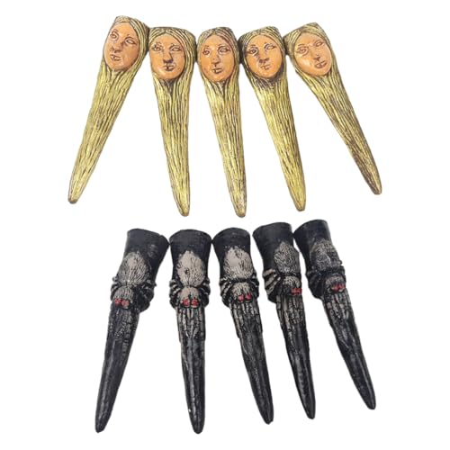 FRCOLOR 10pcs Chic Halloween Gefälschte Nägel Maskerade Requisiten Nägel Zombie Nagel Dekorative Requisiten Für Partys von FRCOLOR