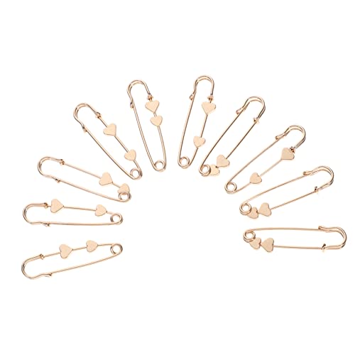 FRCOLOR 10Stücke Frauen Broschen Legierungsstecknadeln für Kleider Schals Hüte Abnehmbar Sicher Praktisch für Kostüm Accessoires von FRCOLOR