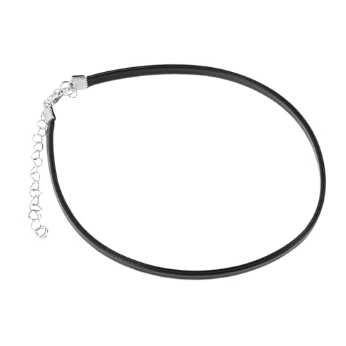 FRCOLOR 10stücke Schwarze Pu- -halsketten Für Verstellbar Gothic-schmuck Lässige -accessoires Für von FRCOLOR