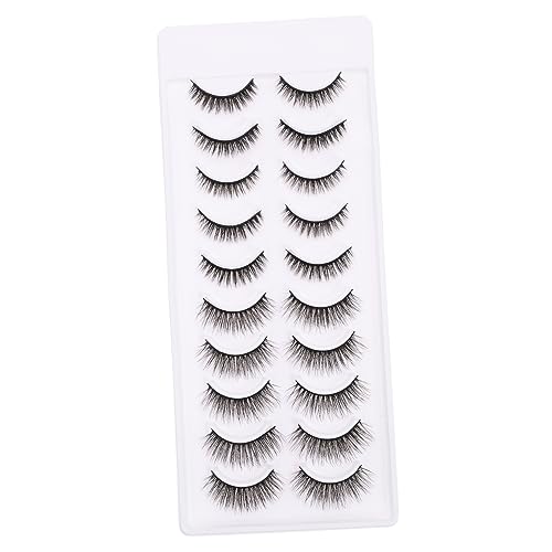 FRCOLOR 10paare Falsche Wimpern Für Damen Make-up-wimpern Für Augen Geeignet Für Kostümpartys Bars Clubs Cosplay Halloween Weihnachten von FRCOLOR