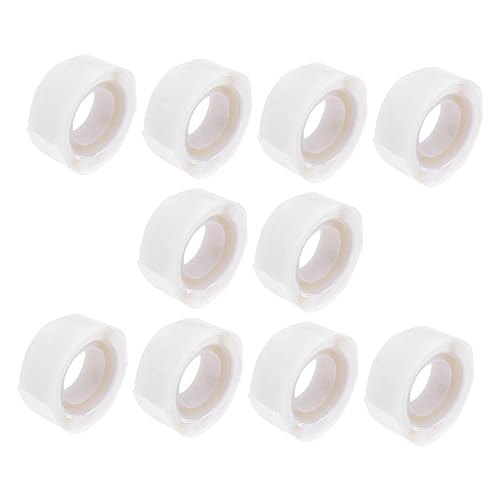 FRCOLOR 10rollen Wimpernkleberhalter Aufkleber Für Salon Und Heimgebrauch Wimpernkleberbecher Sticker Runde Klebe Pads Mit Effizientes Werkzeug Für Wimpernverlängerung von FRCOLOR