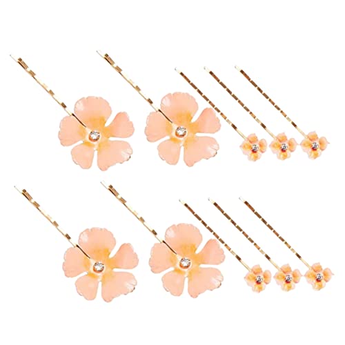 FRCOLOR 10st Blumenclip Tulpe Strumpfband Haarspangen Für Frauen Brautjungfer Zukünftige Braut Hochzeit Reize Dekorationen Bräute Broschen Für Damen Dekorativ Party Kleid Metall Rosa von FRCOLOR