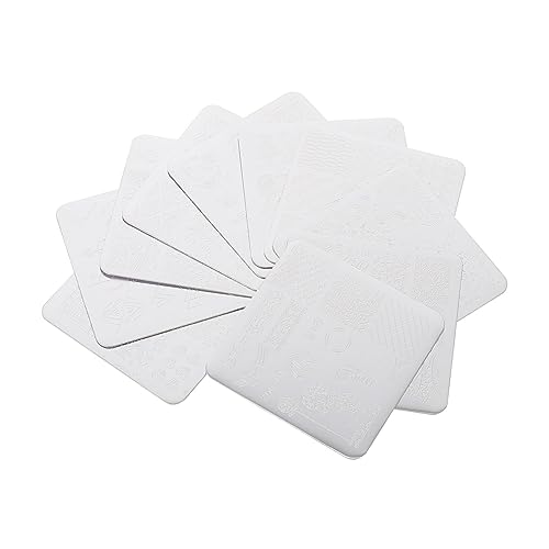 FRCOLOR Maniküre-werkzeug Nail Art Stamping Platten Chic Nagel Stempel Vorlagen 10er Pack von FRCOLOR