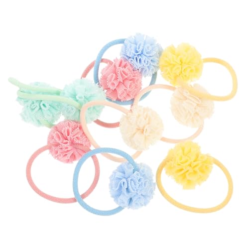 FRCOLOR 10stücke Haarschmuck Für Mädchen Haarseile Aus Elastischem Stoff Haargummis Für Dünnes Haar Haarstyling-accessoires Pferdeschwanzhalter in Leuchtenden Farben von FRCOLOR