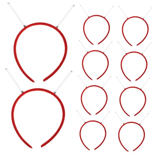 FRCOLOR 10stücke Kostüm-stirnband Set Mit Federn Und Antenne Diy Haarbänder Für Themenparty Cosplay-accessoires Kopfbedeckung Für Halloween Kostüm Party von FRCOLOR
