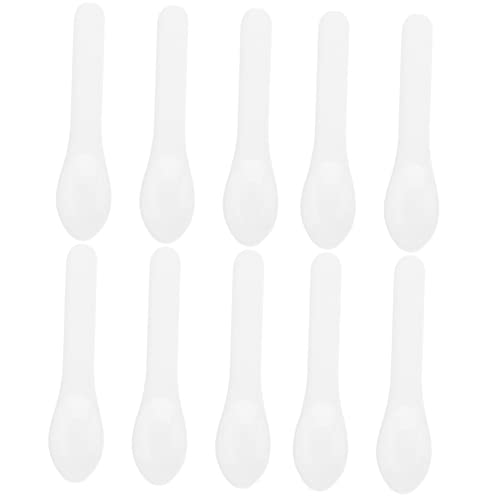 FRCOLOR 10stücke Kunststoff Löffel Für Plastiklöffel Für Hautpflegecreme Löffel Für Gesichtscreme Kosmetikspatel Für Creme Cremeapplikator Zum Mischen Und Auftragen von FRCOLOR