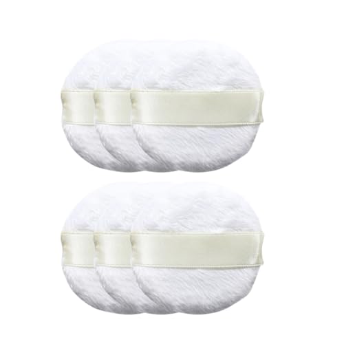 FRCOLOR 10stücke Ultra-kurz-plüsch Makeup Schwämmchen Für Flüssige Foundation Concealer Und Puder Weiche Kosmetik- Weiß Für Frauen Und Mädchen von FRCOLOR