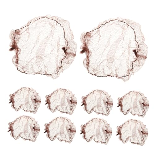 FRCOLOR 10stücke Haarnetze Für Dutts Aus Elastischem Mesh Haarknotenabdeckung Für Frauen Und Mädchen Netz-haarknotenabdeckung Für Tänzer Krankenschwestern Und Partys von FRCOLOR