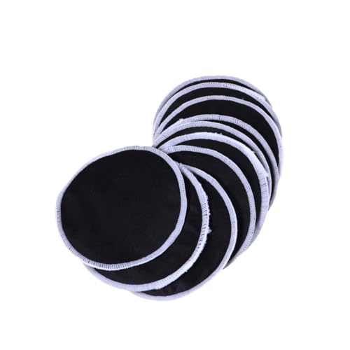 FRCOLOR 10stücke Wiederverwendbare Make-up-entferner-pads Aus Bambusfaser Für Gesichts Und Hautpflege Sanfte Und Tiefe Chemikalien Schwarz von FRCOLOR