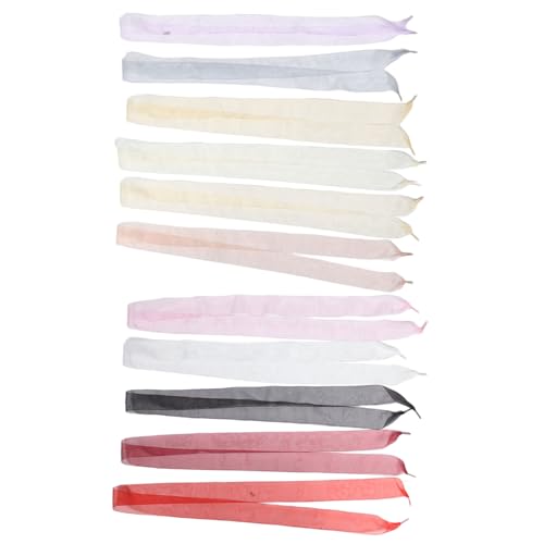 FRCOLOR 11 Paare Strapazierfähige Chiffon Schnürsenkel für Damen Sneakers und Freizeitschuhe Flache Satin Bänder in Farben Vielseitig für Canvas Sportschuhe Langlebig und Modisch von FRCOLOR