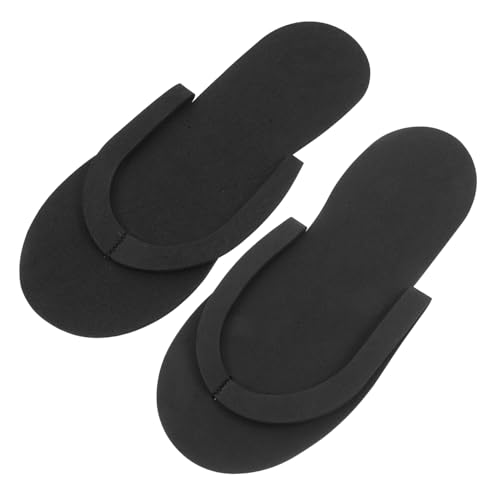 FRCOLOR 12paare Faltbare Einweg-hausschuhe Für Damen Reisen Hotels Spa Fitnessstudio Badezimmer Strand Camping Duschschuhe Weich Bequem Rutschfest von FRCOLOR
