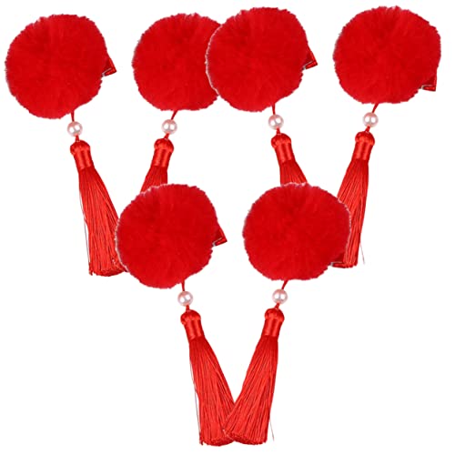 FRCOLOR 12 Paar Quasten Haarball Haarspangen Im Chinesischen Stil Chinesische Haarspangen Haarschleifen Clips Haarspangen Für Mädchen Quasten Haar Accessoires Qipao Haarnadeln von FRCOLOR