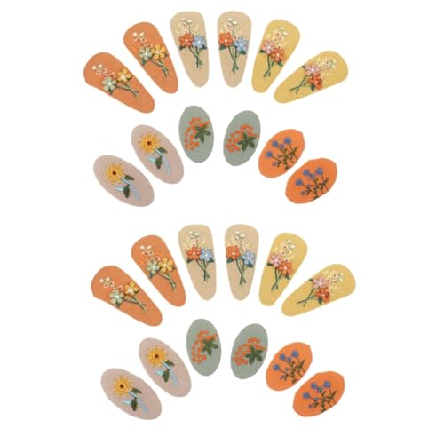 FRCOLOR 12 Paar Stoff Haarnadeln Kinder Accessoires Für Mädchen Niedliche Haarspangen Mädchen Haar Accessoires Kinder Haar Accessoires Für Mädchen Cartoon Haarspangen Haarspangen von FRCOLOR