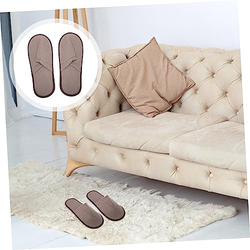 FRCOLOR 12 Paare Einweg Hausschuhe Groß Reise Hotel Gäste Pantoffeln Leicht Kompakt für Damen und Herren Wohnzimmer Schlafzimmer Fußbekleidung von FRCOLOR