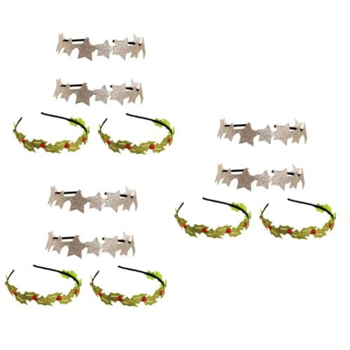 FRCOLOR 12stücke Haarreif Sternenmotiv Haardekoration Für Weihnachten Und Festliche Anlässe Für Und Mädchen Accessoires Für Alltag von FRCOLOR