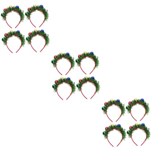 FRCOLOR 12 Stk Weihnachts-spotlight-ball-stirnband Disco-kugel-weihnachts-stirnband Weihnachtsfeier Haarband Foto-requisiten Guirnaldas Para Ohrringe Kind Weihnachtsbaum Metallische Linie von FRCOLOR