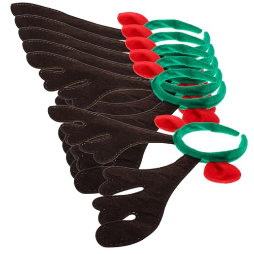 FRCOLOR 12 Stk Festival-Kopfschmuck fasching haarschmuck faschings haarschmuck Wiederverwendbare Haarreifen Frauen Hirsch Stirnband Haarreifen aus Rentiergeweih Geweihbänder Haarband von FRCOLOR