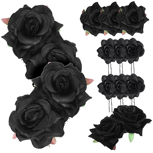 FRCOLOR 12-teiliges Rosen-haarnadel-broschen-set Haarspangen Für Damen Mädchen Haarspangen Mit Blumenmuster Ideales Für Bräute Und Brautjungfern von FRCOLOR