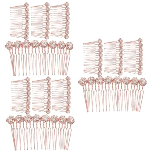 FRCOLOR 12 Stk Haarschmuck Haaraccessoires graceling schlüpfeier partytröten geschenke Brautschleierkämme Haarkämme für Frauen Haarspangen Haarspange Kamm Sonnenblume Kopfbedeckung von FRCOLOR