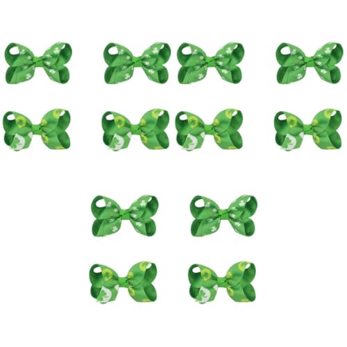 FRCOLOR 12 Stk Haarschmuck St Patricks Day Kopfbedeckung Kinder Haarnadeln Bownot Haarspangen Boutique Haarschleifen Bogen Haarspangen St Patricks Day Accessoires Für Kinder von FRCOLOR