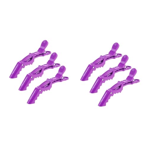 FRCOLOR 12 Stk Haarspangen zum Teilen haarspange für sehr dickes haar Haarspangen für dickes Haar Haarschneideclips für Frauen Friseur Clips schneiden Haarklammer Haarnadel Haupt Violett von FRCOLOR