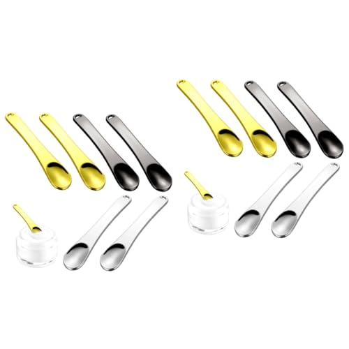 FRCOLOR 12 Kosmetik Löffel Mini-schaufellöffel Make-up-tools Augencreme Beauty-tools Mini-sahnelöffel Mini- Mini-maskenschaufel Zinklegierung Metall von FRCOLOR