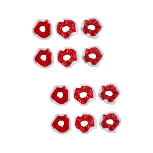 FRCOLOR 12stücke Weihnachts-haargummis Elastische Scrunchies Für Damen Und Mädchen Weihnachtsdesign Für Festliche Anlässe Und Alltagsgebrauch Und Flexibel von FRCOLOR