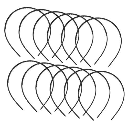FRCOLOR 12stücke Kunststoff Stirnbänder Mit Antirutschzähnen Für Frauen Und Mädchen Bastelset Für Täglichen Gebrauch Und Sport von FRCOLOR