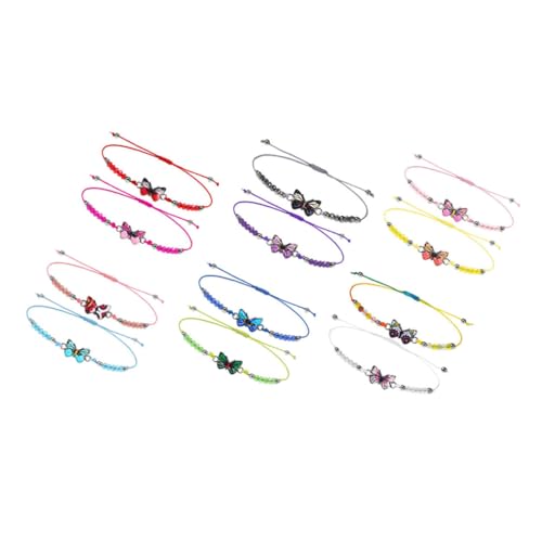 FRCOLOR 12 Stück Kristallperlenarmband Mädchenarmbänder Handgewebtes Armband Kinderarmbänder Schmetterlingsarmbänder Freundschaftsarmband Kinderschmuck Gewebte Armbänder Legierung FRCOLOR 12 Stück Kristallperlenarmband Mädchenarmbänder Handgewebtes Armband Kinderarmbänder Schmetterlingsarmbänder Freundschaftsarmband Kinderschmuck Gewebte Armbänder Legierung von FRCOLOR