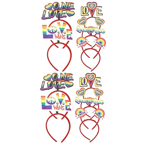 FRCOLOR 12 Stk Pride Month Stirnband Regenbogen-stirnbänder Für Frauen Lgbt Liebe Stirnband Regenbogen-stirnband Für Mädchen Stolz Zubehör Pride-party-dekoration Haar Stoff Fräulein Kopf von FRCOLOR