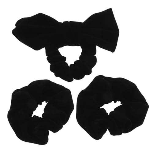 FRCOLOR 12 Stück Samt Haargummis Haarschmuck Haarnadeln Haarbänder Haarspangen Damen Kopfschmuck Schleife Haarhalter Schleife Haarseil Pferdeschwanz Haarring Mädchen von FRCOLOR