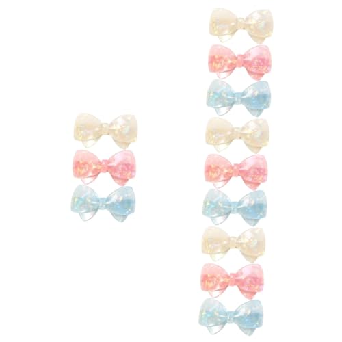 FRCOLOR 12 Stück Schleife Federklammer Schleife Haarschmuck Haarschmuck Für Frauen Mädchen Haarspangen Haarspange Für Frauen Federspange Mädchen Haarnadel Haarspangen Für Mädchen Schleife von FRCOLOR